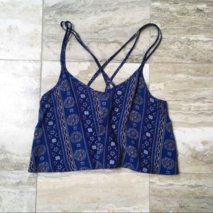 Hollister Strappy Cropped Tank